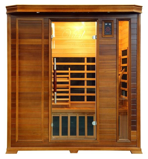 Vital Health five-person red cedar infrared sauna